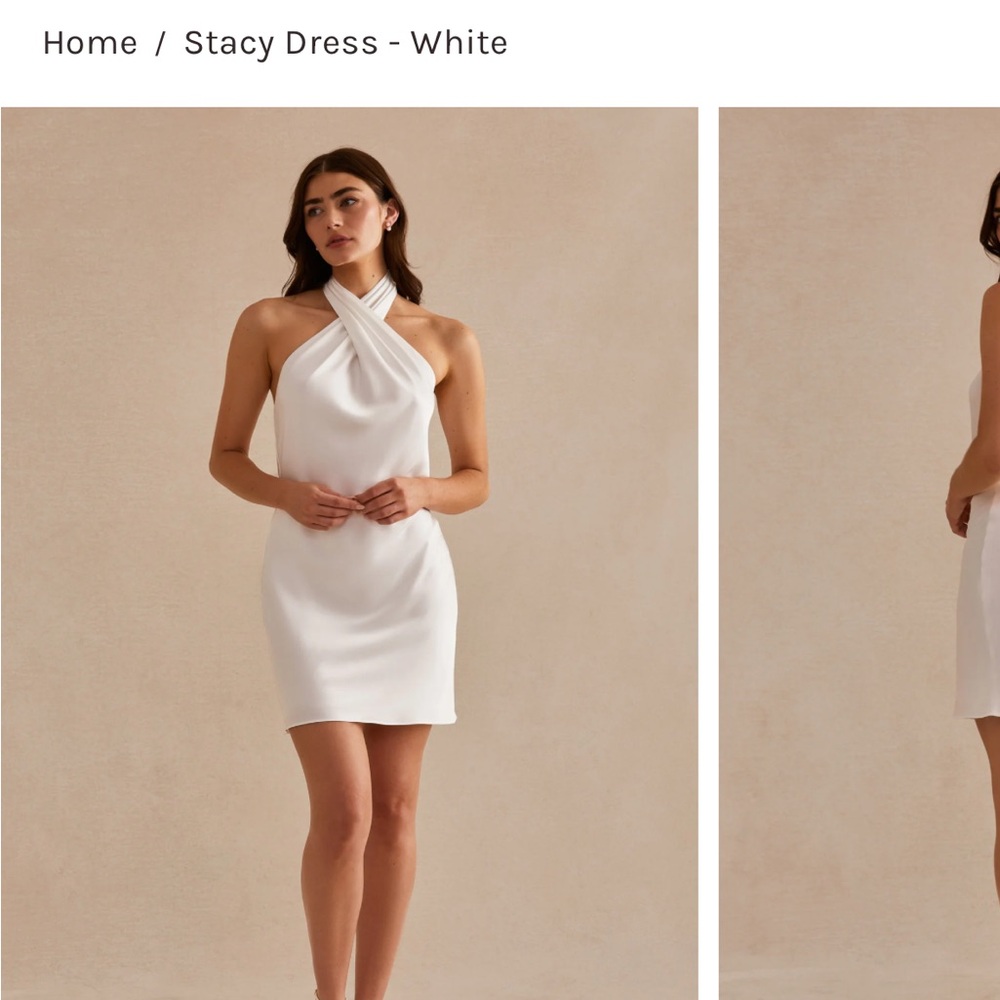 Birdy Grey White Stacy Mini Dress
